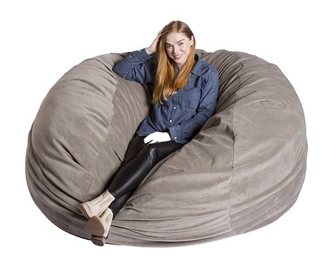 large bean bag with filling.